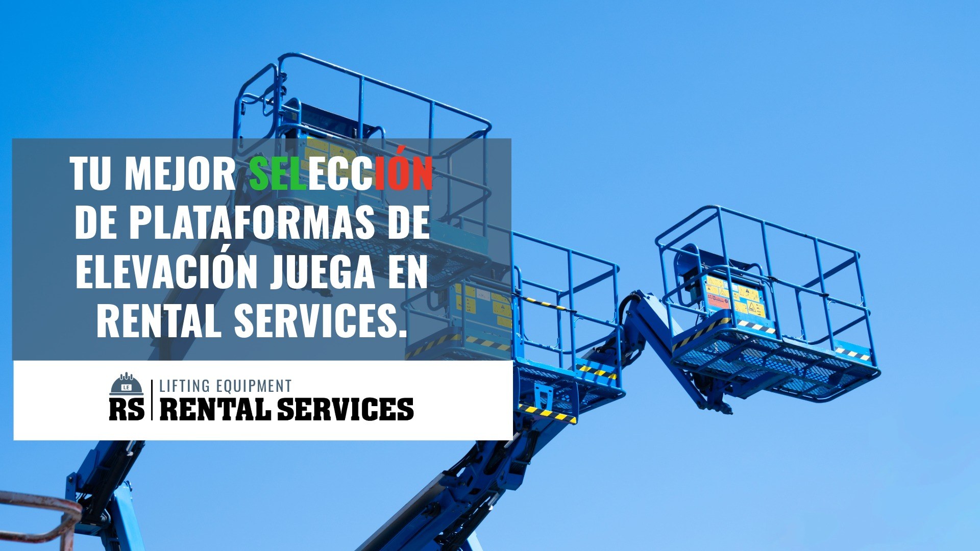 TU MEJOR SELECCIÓN JUEGA EN RENTAL SERVICES